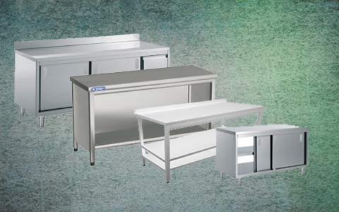 Industrial Kitchen Work Tables and Preparation Units