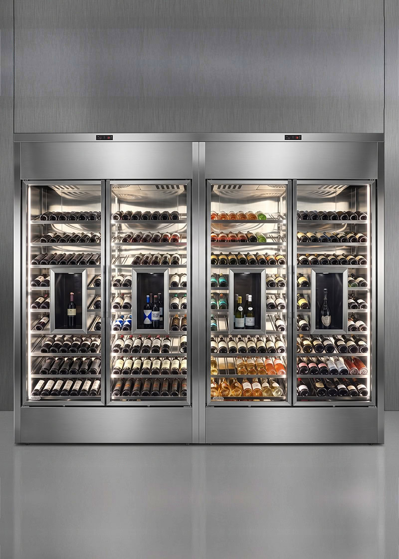 Wine Cabinet with Display Compartment